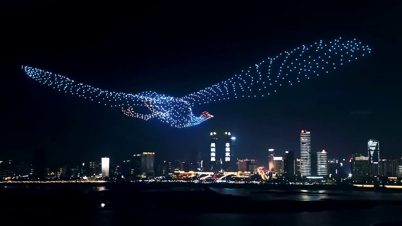 China new year drone show 2058